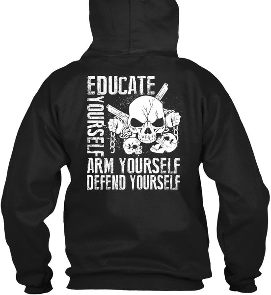 Educate Yourself Arm Yourself T Shirt, Being A Veteran T Shirt