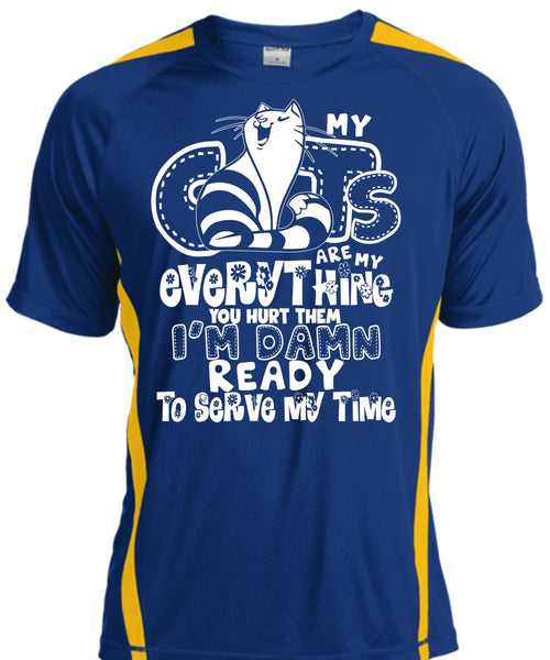 My Cats Are My Everything T Shirt, I'm Damn Ready To Serve My Time T Shirt, Cool Shirt