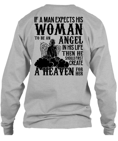 Woman To Be An Angel T Shirt, I Love Wife T Shirt