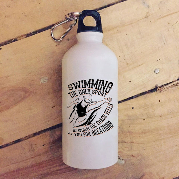 Swimming 20 oz Stainless Steel Bottle,Awesome Gift For Swimmer Outdoor Sports Water Bottle