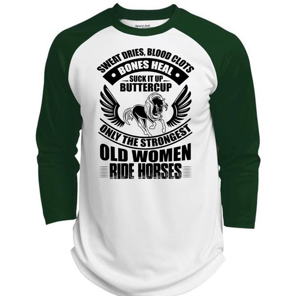 Strongest Old Women Ride Horses T Shirt, I Love Equestrian T Shirt, Awesome T-Shirts  (Polyester Game Baseball Jersey)