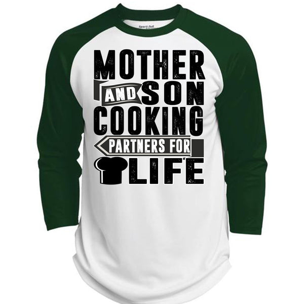 Mother And Son Cooking T Shirt, I Love Cooking T Shirt, Awesome T-Shirts  (Polyester Game Baseball Jersey)