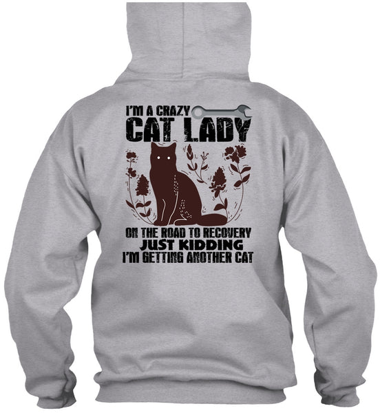 I'm A Crazy Cat Lady On The Road T Shirt, I Love My Cat T Shirt