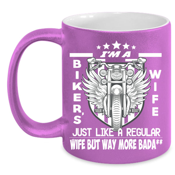 I'm A Biker's Wife Coffee Mug, Reagular Wife Coffee Cup