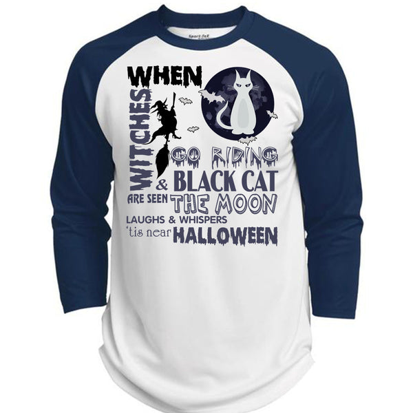 Go Riding And Black Cat Are Seen The Moon T Shirt, I Love You Pumpkin T Shirt, Awesome T-Shirts  (Polyester Game Baseball Jersey)