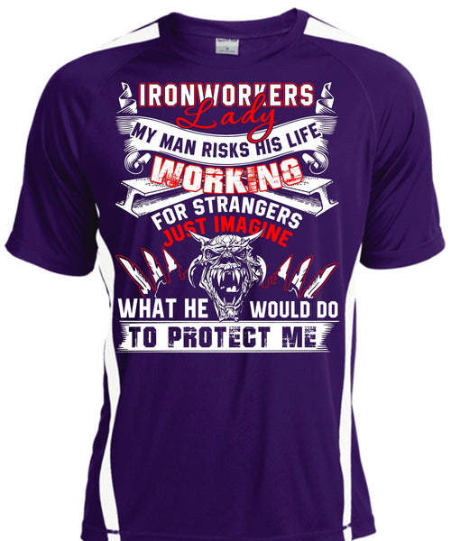 Ironworkers Lady T Shirt, I Love Ironworker T Shirt, Cool Shirt