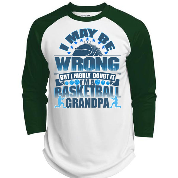I'm A Basketball Grandpa T Shirt, I Love Basketball T Shirt, Awesome T-Shirts  (Polyester Game Baseball Jersey)