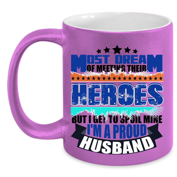 Cool Husband Coffee Mug, I'm A Proud Husband Accent Mug
