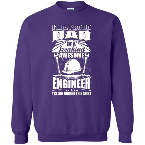 Freaking Awesome Engineer T Shirt, Coolest Engineer Dad Sweatshirt