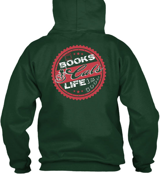 Books Cats Life Is Good T Shirt, I Love Cats T Shirt