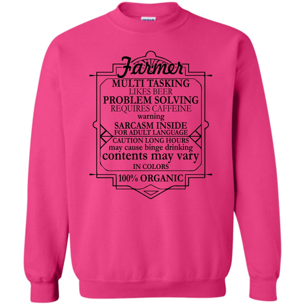 Coolest Farmer T Shirt, Farmer Multi Tasking Sweatshirt