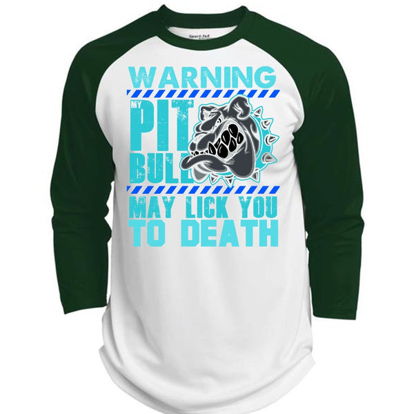 Warning My Pit Bull T Shirt, My Favorite T Shirt, Awesome T-Shirts  (Polyester Game Baseball Jersey)
