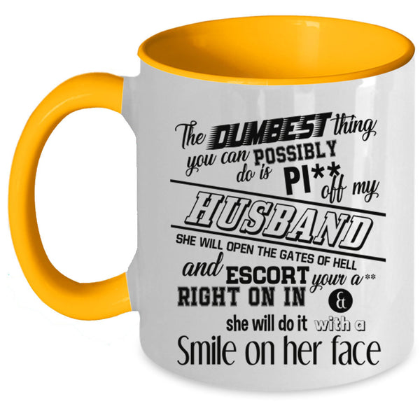 Cool Just Married Coffee Mug, My Husband Accent Mug