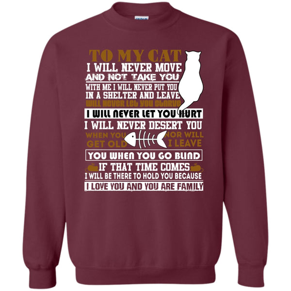 I Love You And You Are My Family T Shirt, Coolest Cat Lover Sweatshirt