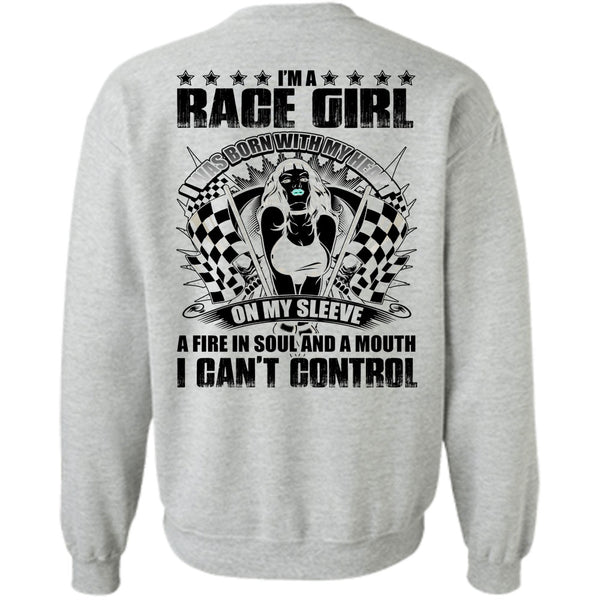 I Love Biker T Shirt, I'm A Race Girl Sweatshirt