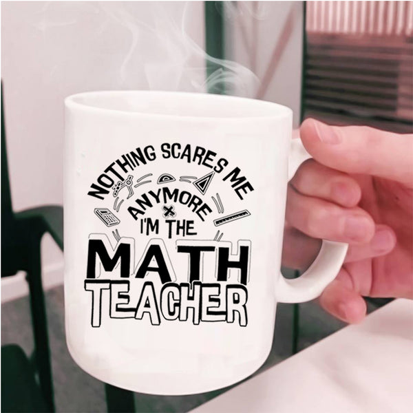 Cute Math Teacher Coffee Mug, I'm The Math Teacher Cup