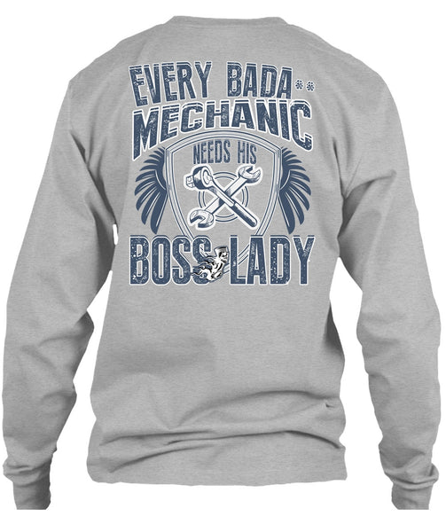 Mechanic Needs His Boss Lady T Shirt, I Love Mechanic T Shirt