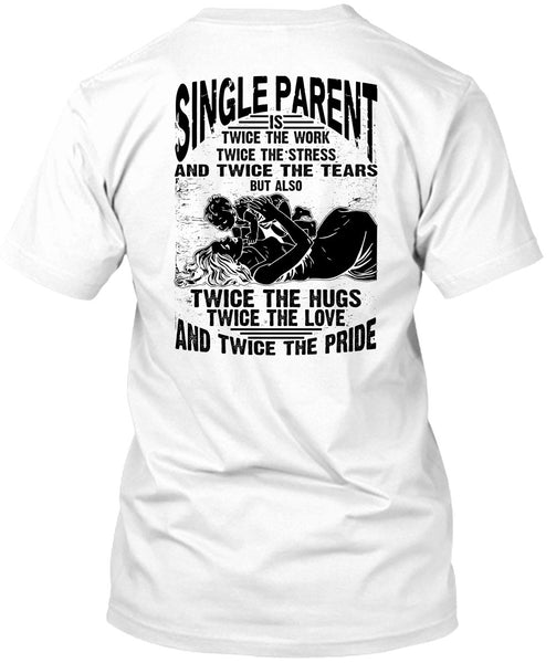 A black t-shirt with the shopify logo