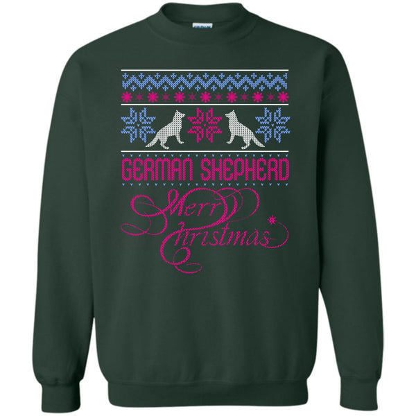 Merry Christmas T Shirt, Coolest German Shepherd Lover Sweatshirt
