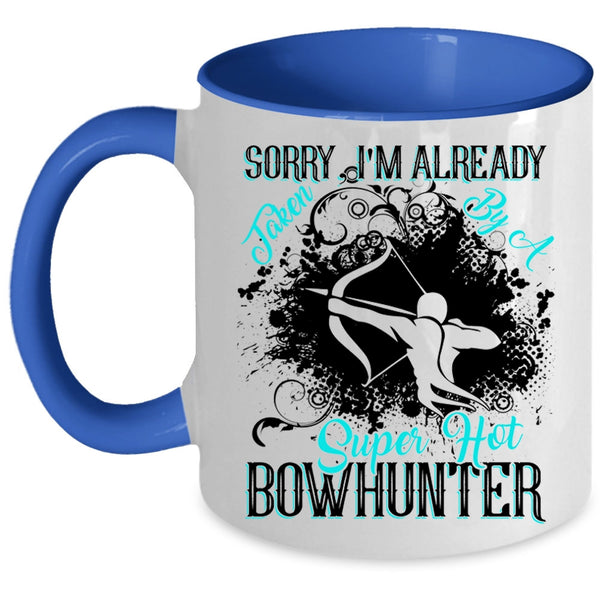 Marry Coffee Mug, I'm Already Taken By A Hot Bowhunter Accent Mug