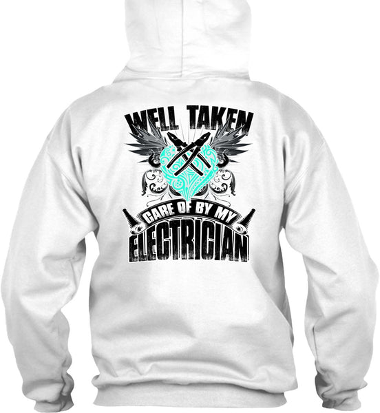 Care Of By My Electrician T Shirt, I Love Electrician T Shirt