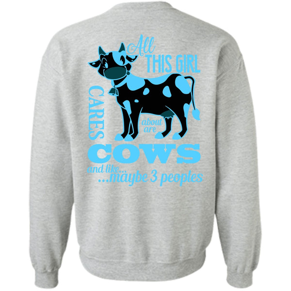 Being A Farmer T Shirt, All This Girl Cares About Are Cows Sweatshirt