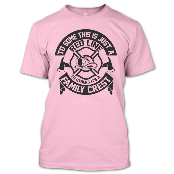 This Is Just A Red Line T Shirt, Coolest Firefighter T Shirt