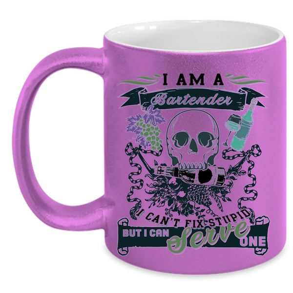 Cool Gift For Bartender Coffee Mug, I Am A Bartender Accent Mug