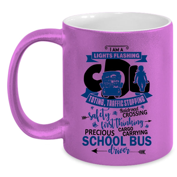 Cute School Bus Driver Coffee Mug, I Am A School Bus Driver Accent Mug