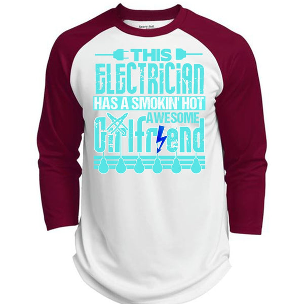 This Electrician T Shirt, I Love Electrician T Shirt, Awesome T-Shirts  (Polyester Game Baseball Jersey)