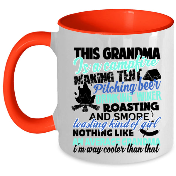 Cool Grandpa Coffee Mug, This Grandma Is A Campfire Accent Mug