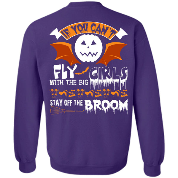 Stay Off The Broom T Shirt, Wait For Halloween Sweatshirt