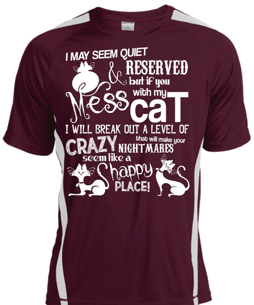 You Mess With My Cat T Shirt, Like A Happy Place T Shirt, Cool Shirt