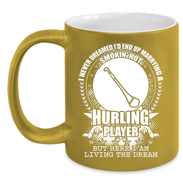 I'd End Up Marrying A Hot Hurling Player Coffee Mug, Just Married Coffee Cup