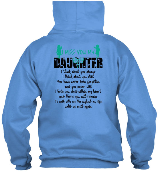 I Miss You My Daughter T Shirt, I Love Daughter T Shirt