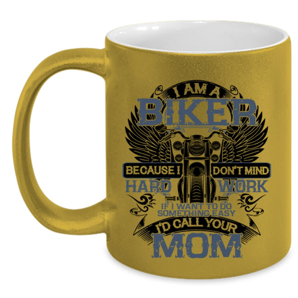Awesome Gift For Bikers Coffee Mug, I Am A Biker Accent Mug