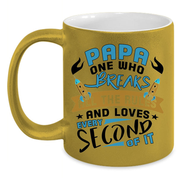 Best Gift For Papa Coffee Mug, Awesome Papa Accent Mug