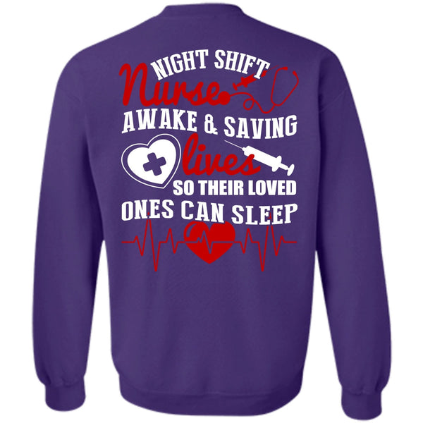 Awake And Saving Lives T Shirt, I Love Nursing Sweatshirt