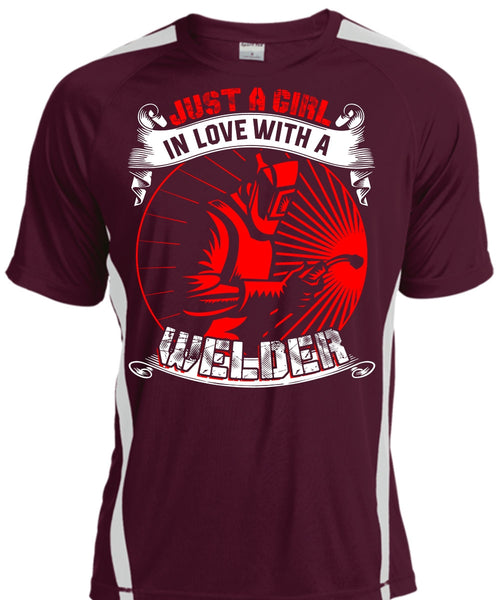 Just A Girl In Love With A Welder T Shirt, Being A Welder T Shirt, Cool Shirt