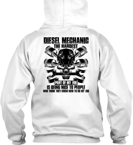 Diesel Mechanic The Hardest T Shirt, I Love Mechanic T Shirt