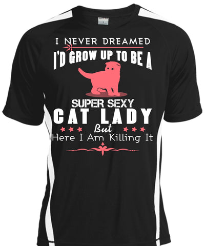 A black t-shirt with the shopify logo