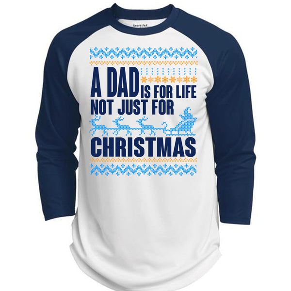 A Dad Is For Life Not Just For Christmas T Shirt, Happy New Year T Shirt, Awesome T-Shirts  (Polyester Game Baseball Jersey)