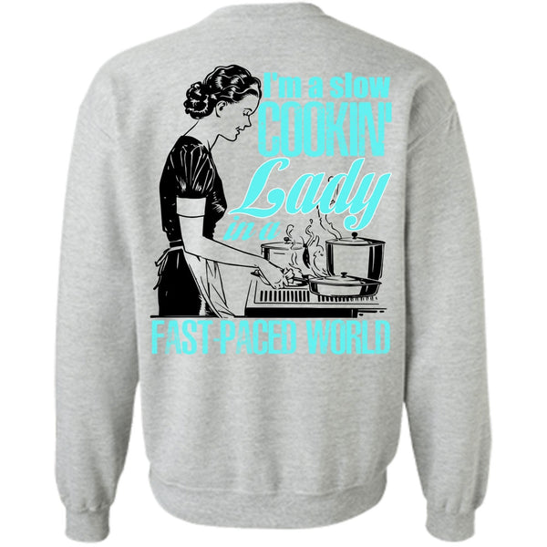I Love Cooking T Shirt, I'm A Slow Cooking Lady Sweatshirt