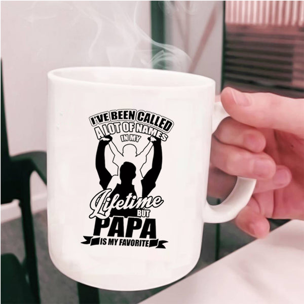 Awesome Papa Coffee Mug, Papa Is My Favorite Names Cup