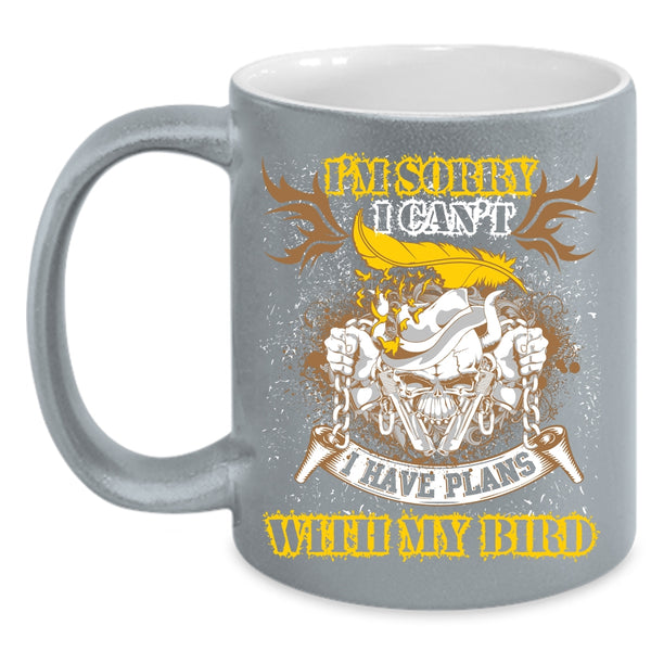 I Have Plans With My Bird Coffee Mug, I Love My Birds Coffee Cup