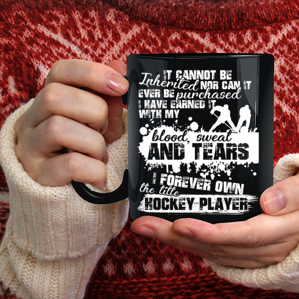 I Forever Own The Title Hockey Player Coffee Mug, Cool Sporty Coffee Cup