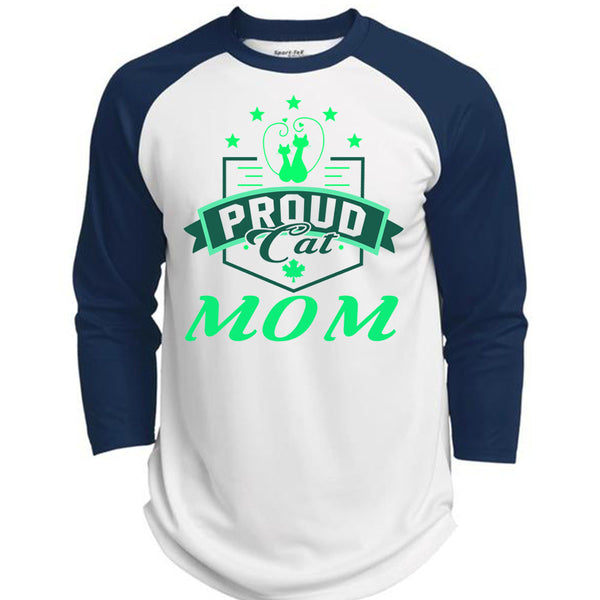 Proud Cat Mom T Shirt, Being A Mother T Shirt, Awesome T-Shirts  (Polyester Game Baseball Jersey)