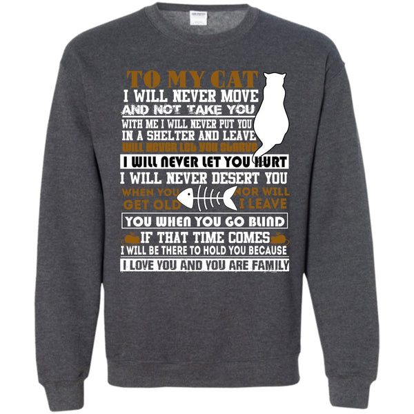 I Love You And You Are My Family T Shirt, Coolest Cat Lover Sweatshirt