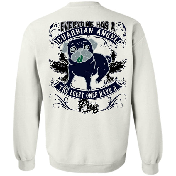 A black t-shirt with the shopify logo