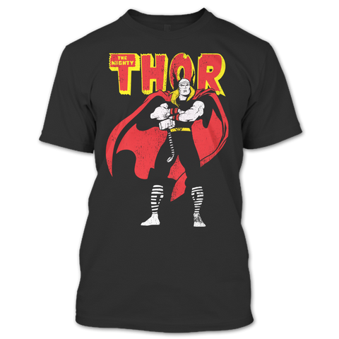 A black t-shirt with the shopify logo